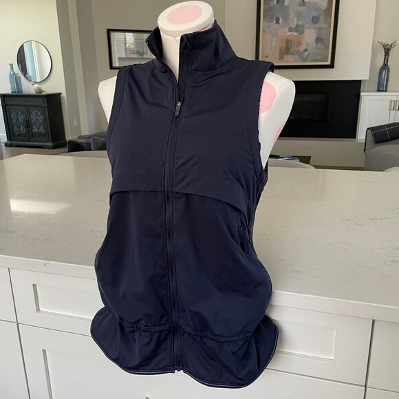 Lululemon Kicking Asphalt Sleeveless Lightweight Vest in Midnight Navy Sz 6 - Picture 1 of 16